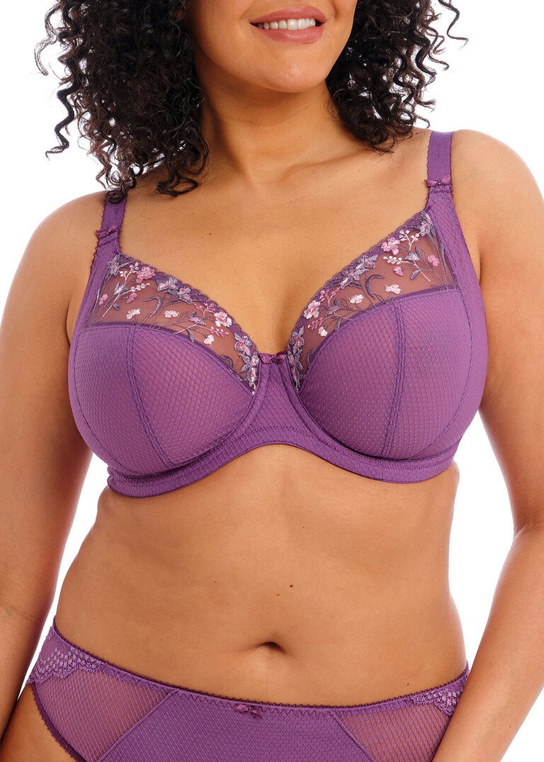 ‘Charley’ plunge bra with j hook in pansy