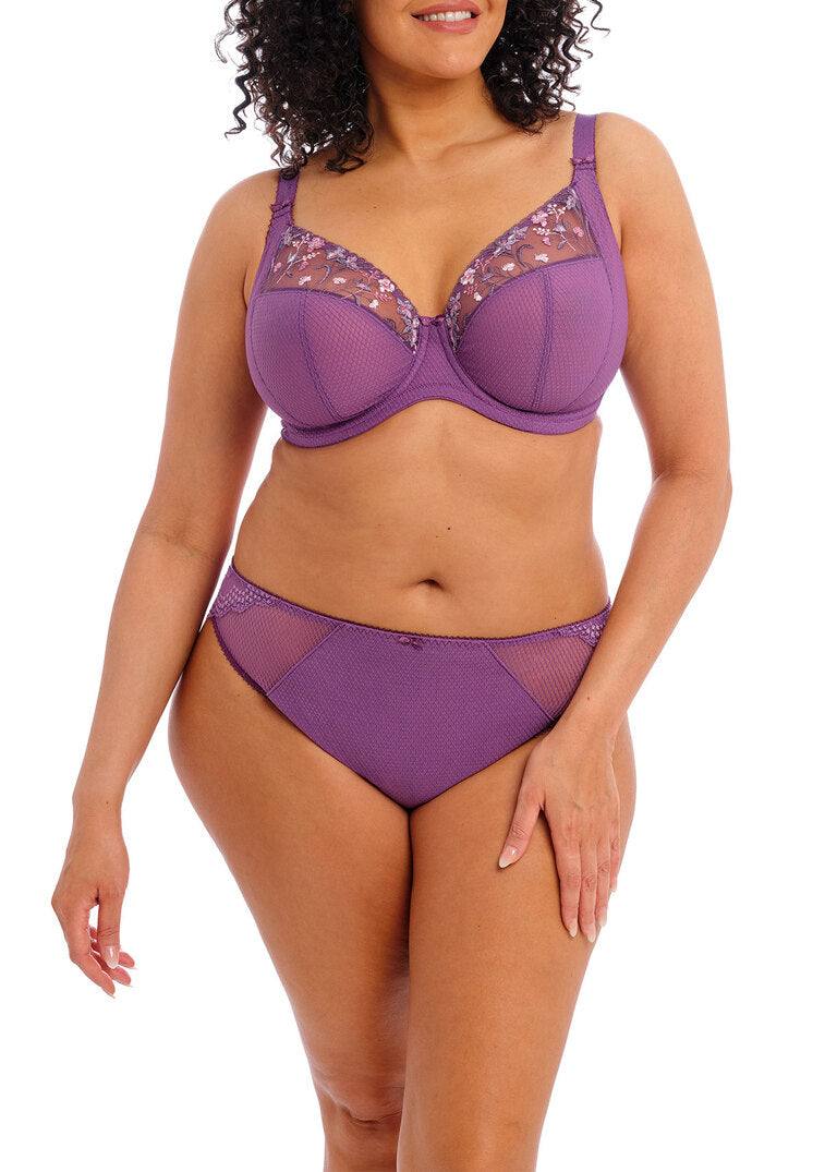 ‘Charley’ plunge bra with j hook in pansy