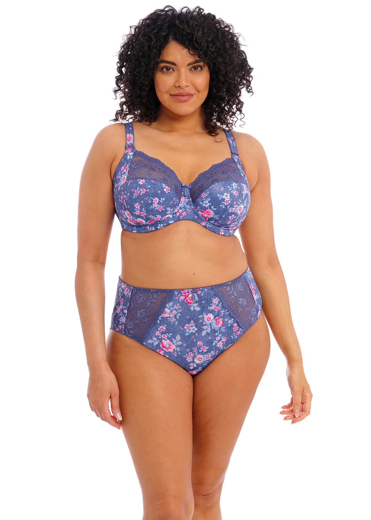 ‘Morgan’ full briefs in denim floral size L
