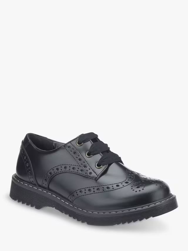 START-RITE Angry Angels ‘Impulsive’ black leather brogues