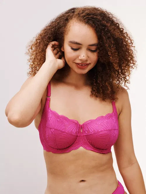 ‘Bailey’  balcony bra in fuschia 38F - full support