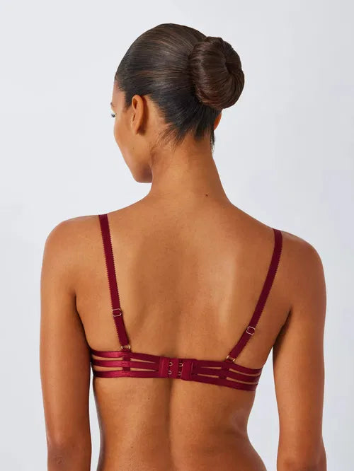 ‘Alexis fruity floral’ embroidered balcony bra