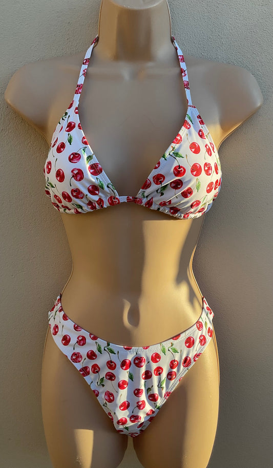 Cherry print bikini size M (10)