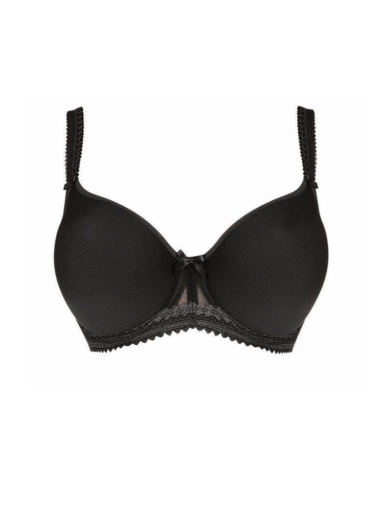 ‘Rebecca’ moulded full cup bra in black