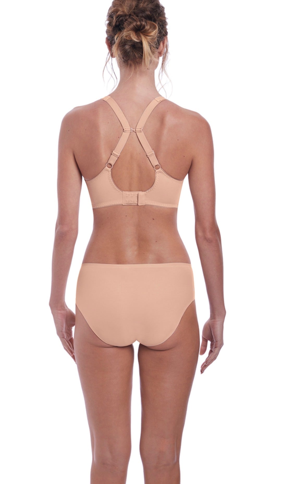 ‘Aura’ moulded, full cup bra in beige