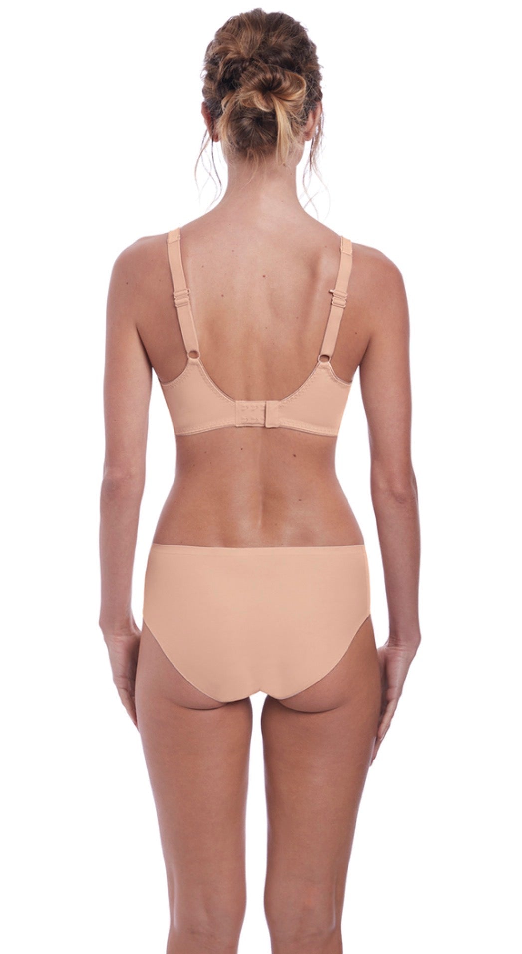 ‘Aura’ moulded, full cup bra in beige