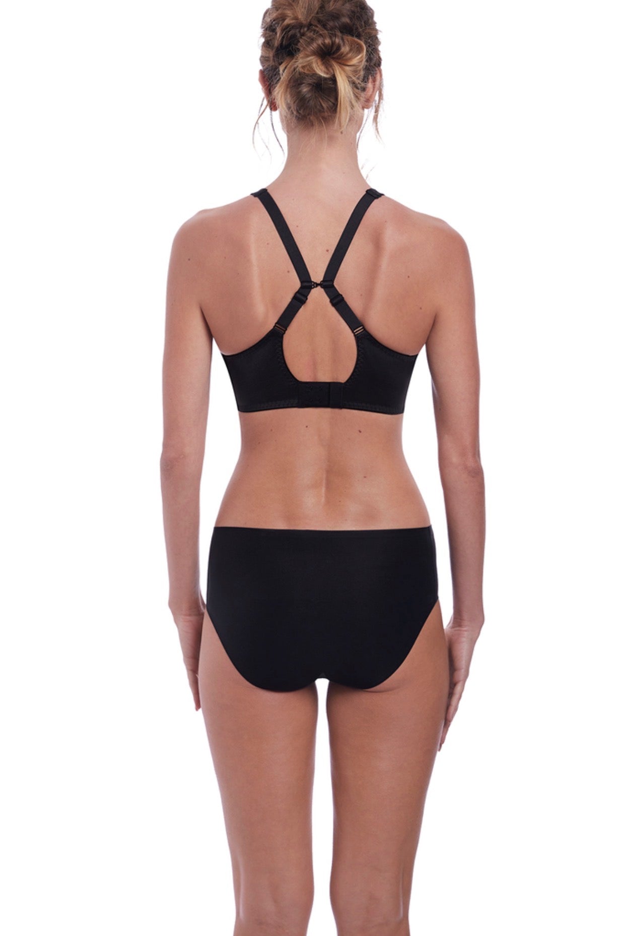 ‘Aura’ moulded, full cup bra in black
