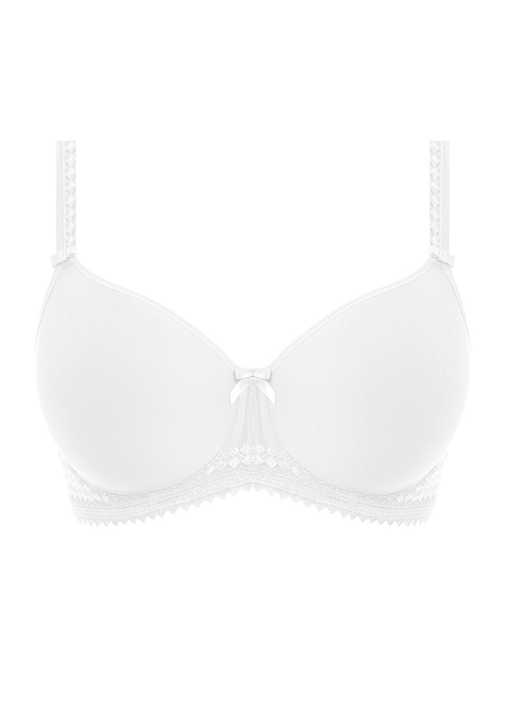 ‘Rebecca’ moulded, full cup bra in white