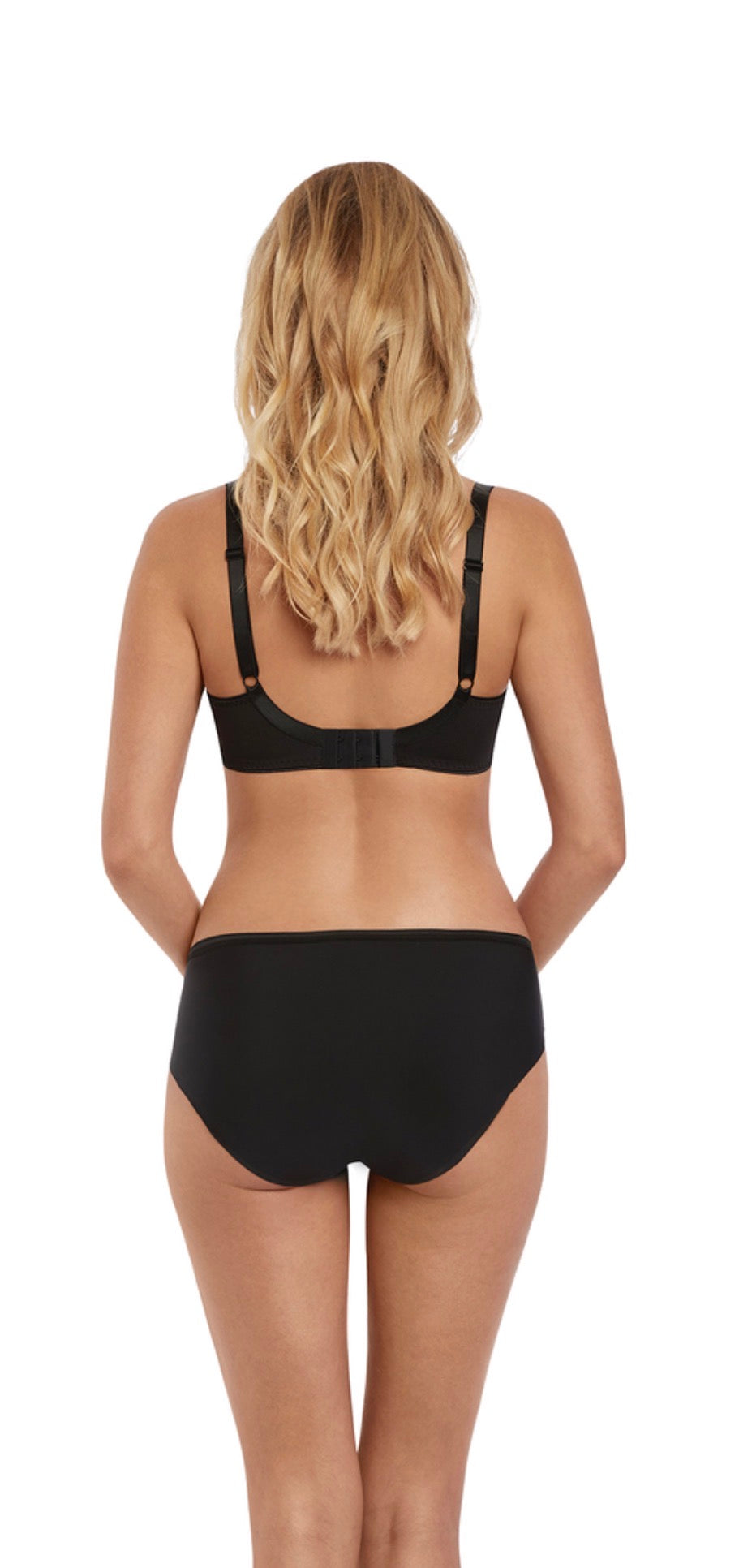 ‘Starlight’ side support balcony bra in black