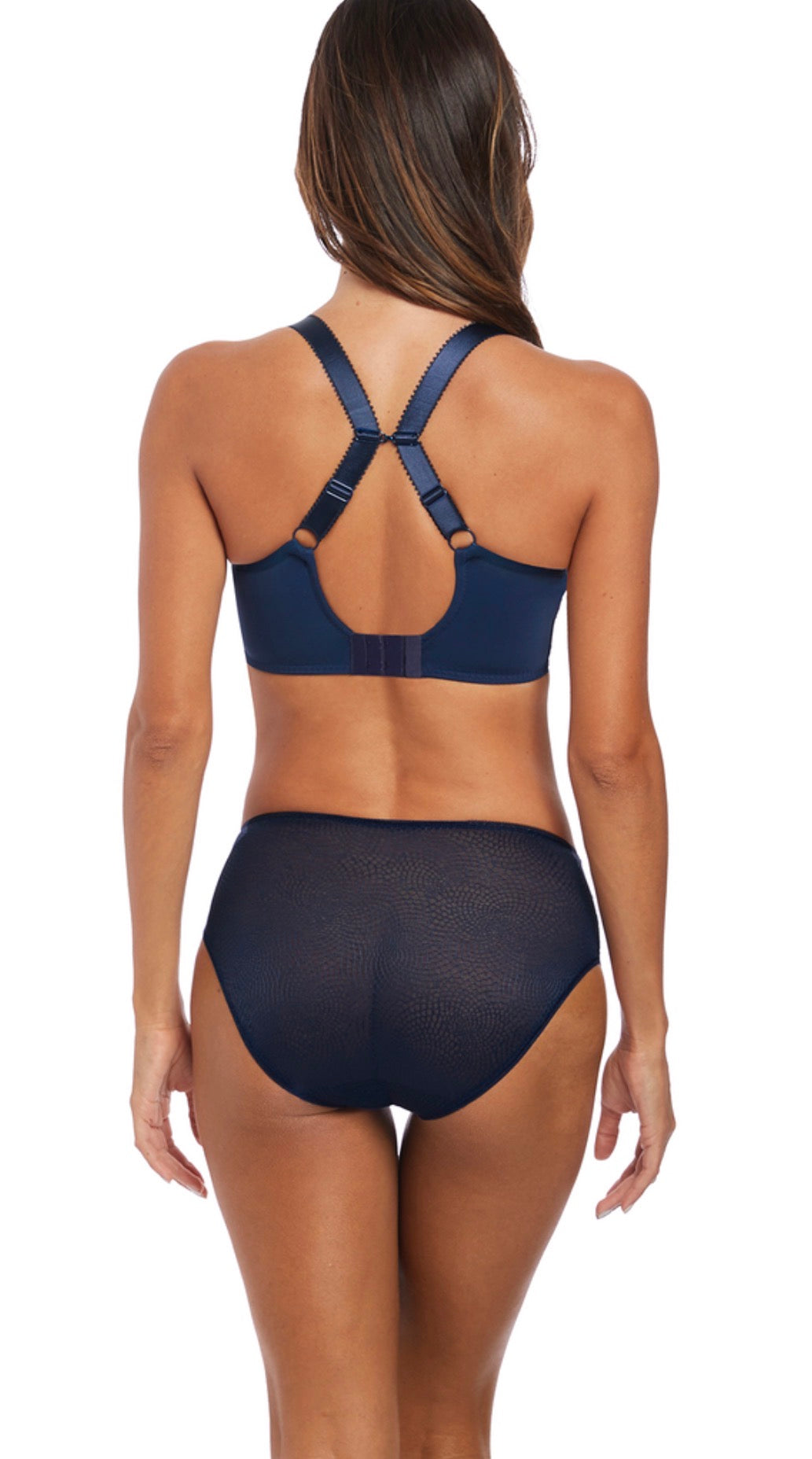 ‘Memoir’ moulded t shirt bra in navy
