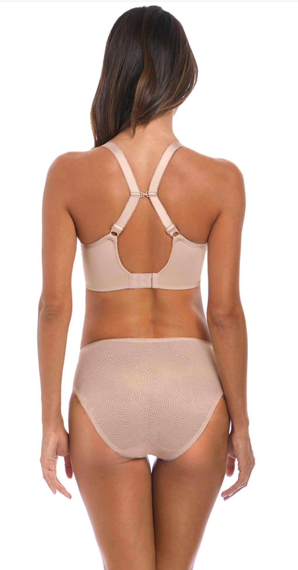 ‘Memoir’ moulded t shirt bra in beige 34D