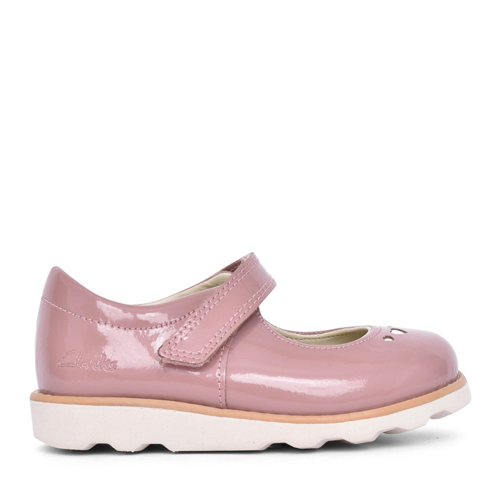 Clarks ‘Crown Jane’ in dusty pink patent leather