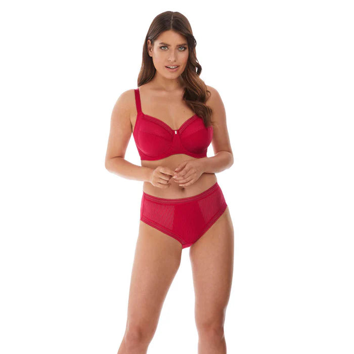 ‘Fusion’ side support bra in red 32DD