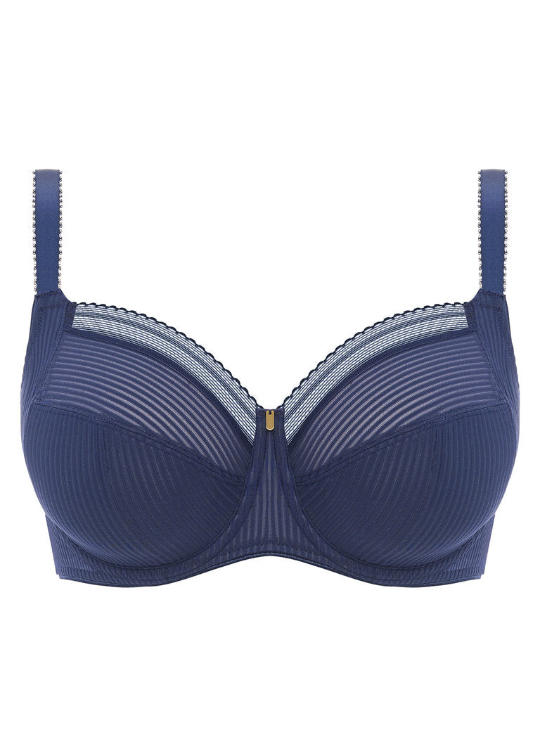 ‘Fusion’ side support bra in navy 30DD