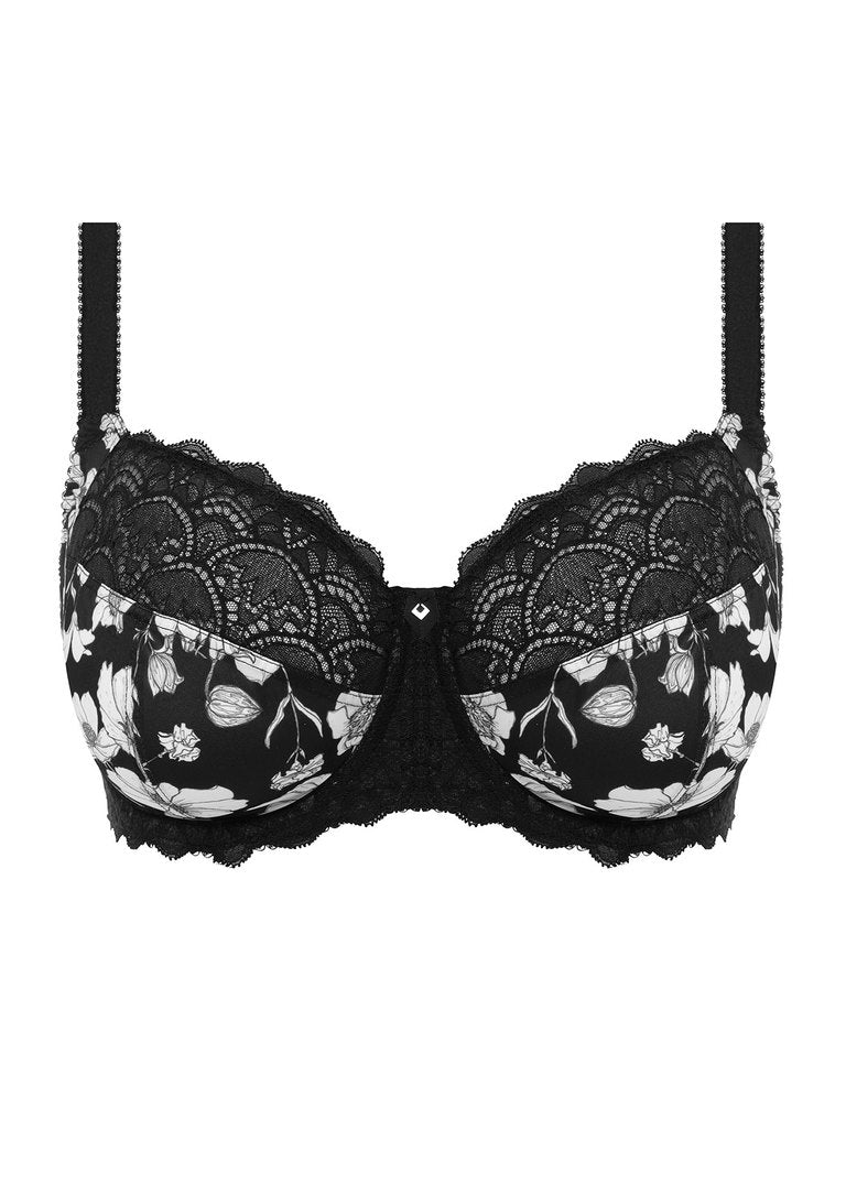‘Olivia’ side support bra in black 30F