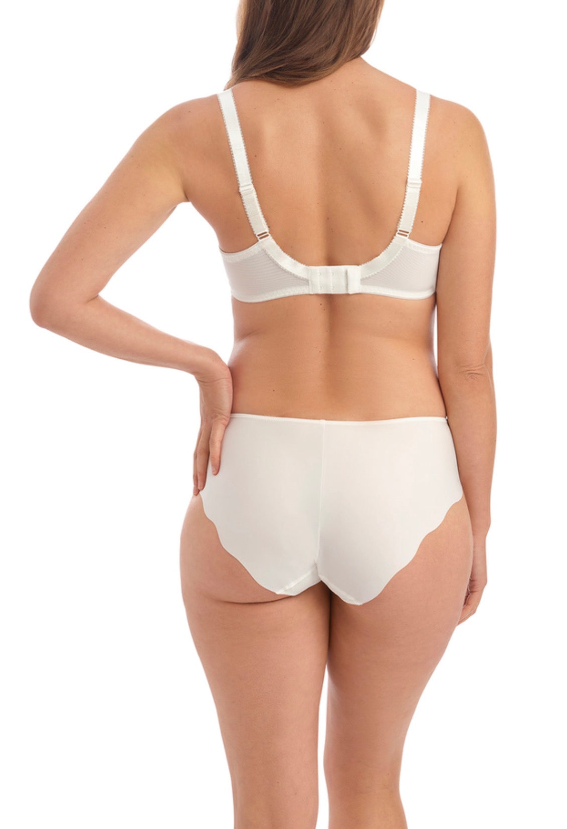 ‘Anoushka’ side support plunge bra in ivory size 30DD