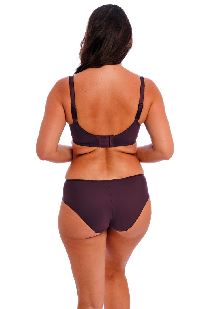 ‘Illusion’ briefs in plum size M