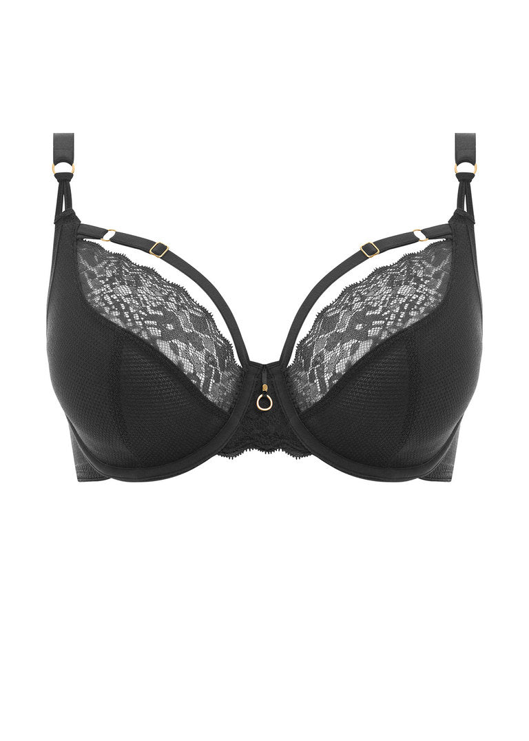 ‘Temptress’ plunge bra in black size 30DD