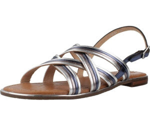 GEOX  D Sozy plus in navy/silver leather size 4.5 (37.5)