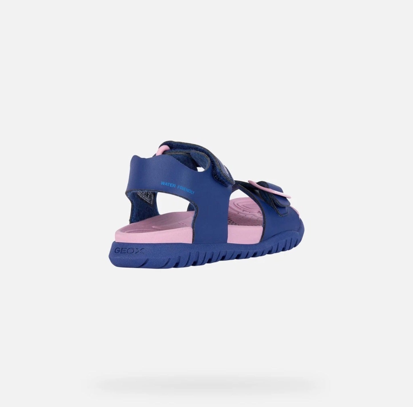 GEOX Fusbetto water friendly sandal in navy/pink size 5 (38)