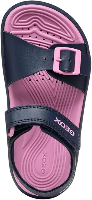 GEOX Fusbetto water friendly sandal in navy/pink size 5 (38)