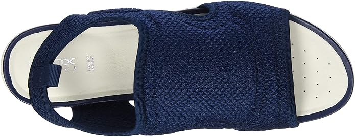 GEOX vega women’s sandal in navy size 6 (39)