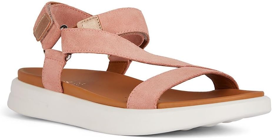 GEOX Xand 2S B sandals in dk skin/rose size 2.5 (35)