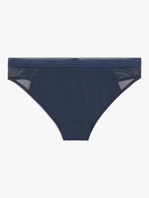‘Fleur’ bikini briefs in navy