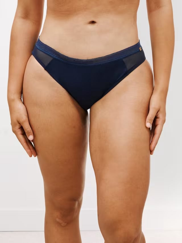 ‘Fleur’ bikini briefs in navy
