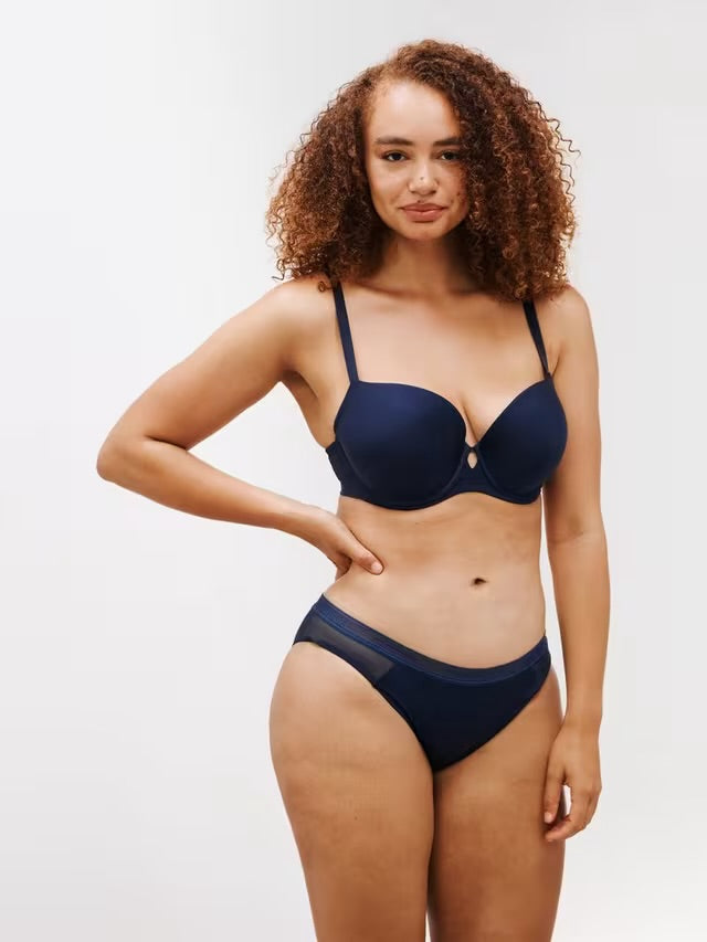 ‘Fleur’ bikini briefs in navy