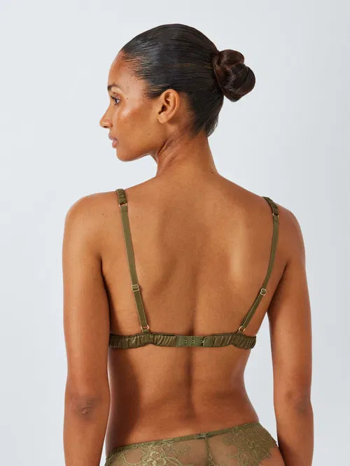 ‘Riley’ lace bralette in chartreuse