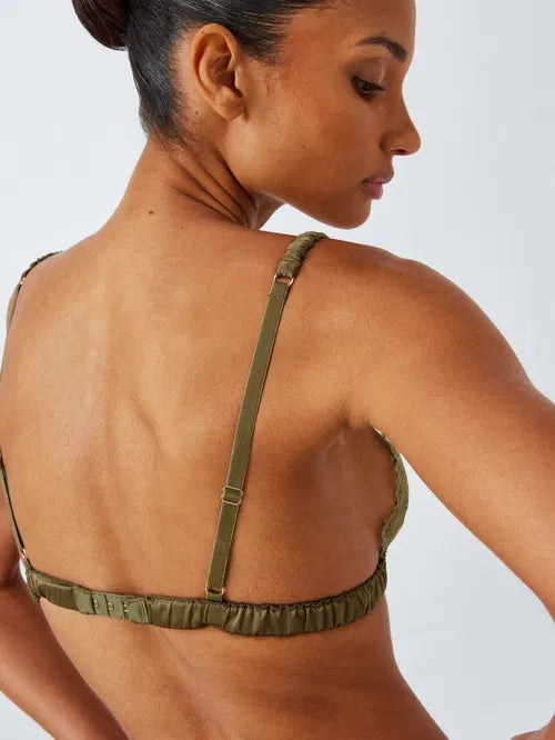 ‘Riley’ lace bralette in chartreuse