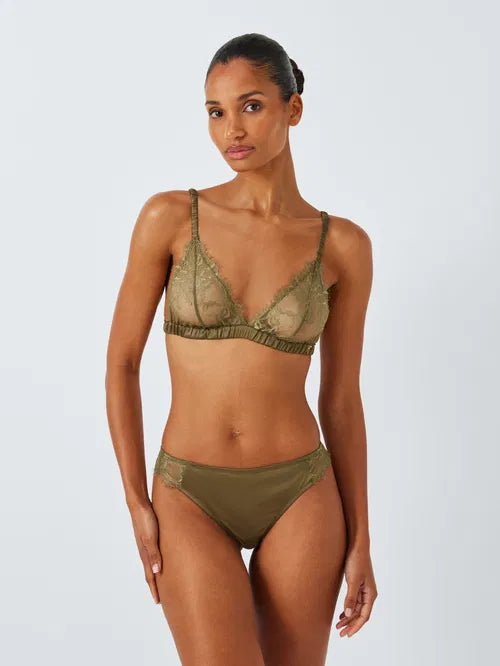 ‘Riley’ lace bralette in chartreuse