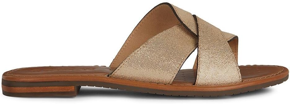 GEOX D Sozy SC in gold suede size 6 (39)