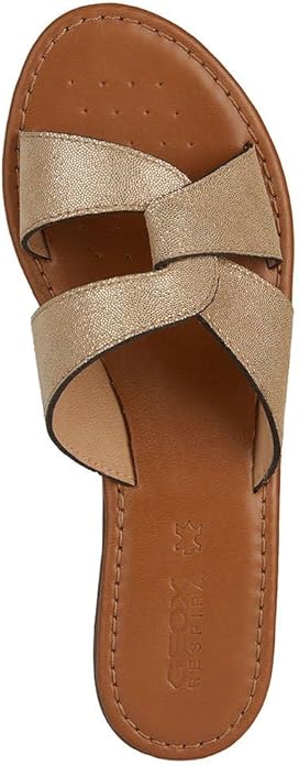 GEOX D Sozy SC in gold suede size 6 (39)