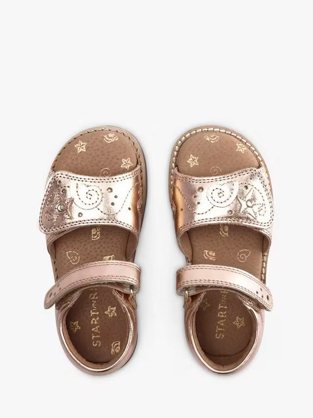 START-RITE ‘Seashore’ sandal in rose gold leather size 5.5F (22F)