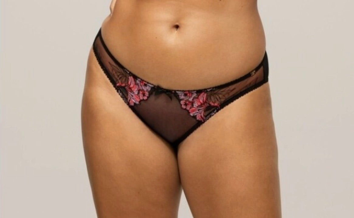 ‘Coralie’ briefs in black size 18