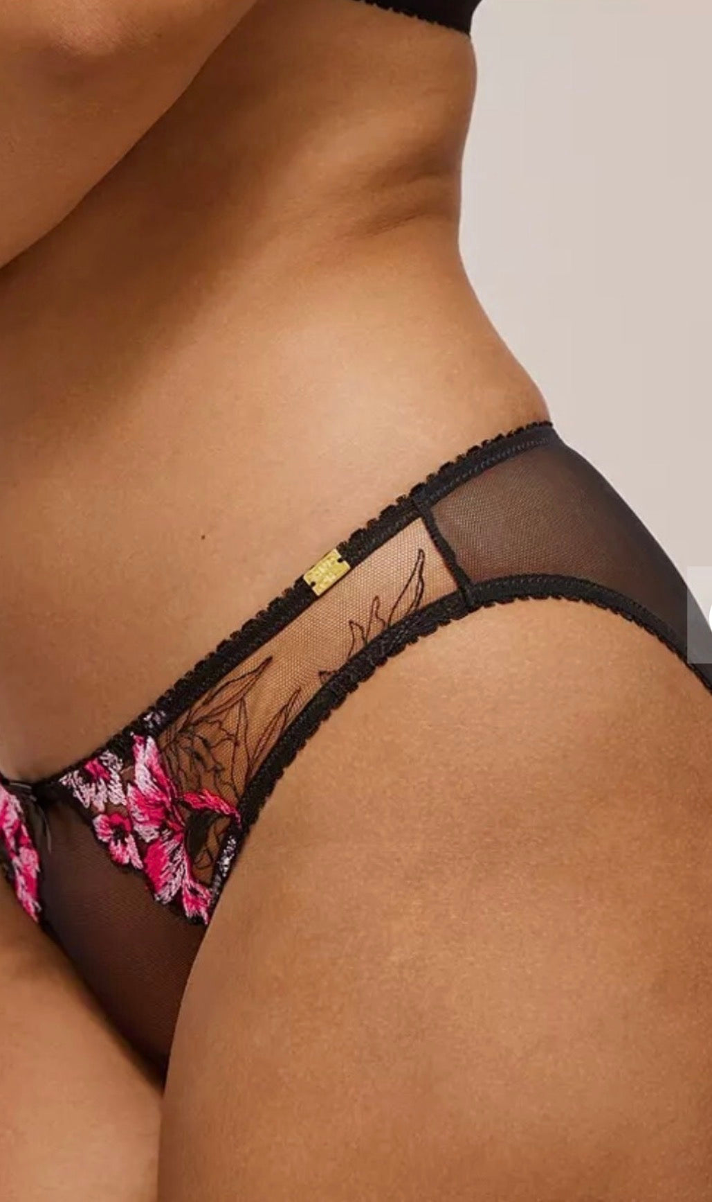 ‘Coralie’ briefs in black size 18