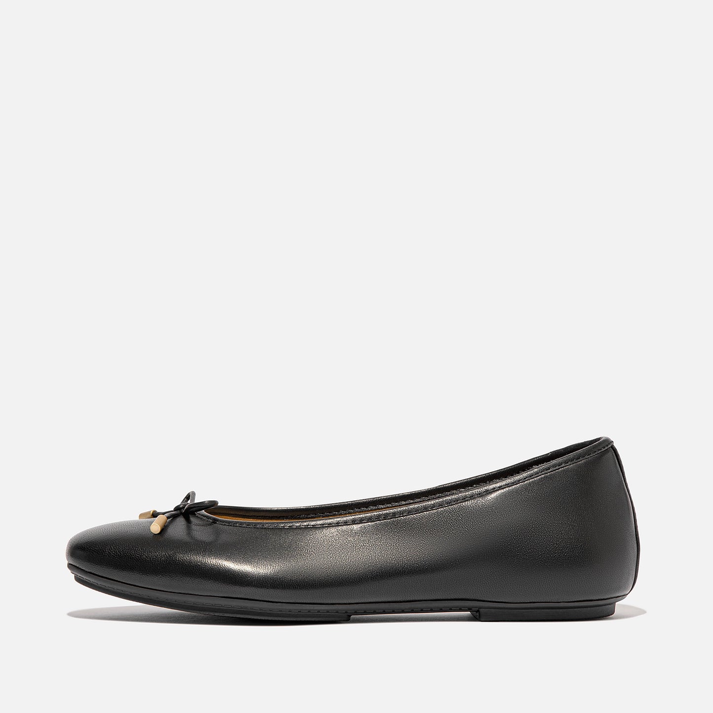 FITFLOP  delicate ballerina in black leather size 5.5 (38.5)