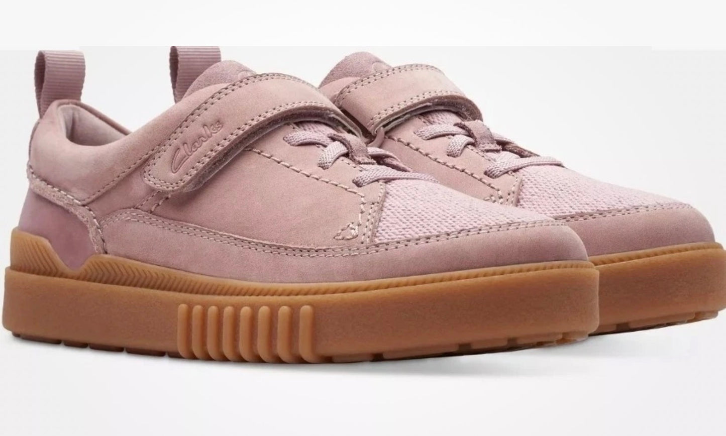 CLARKS Somerset Tor in dusty pink size 3G (35.5) wide