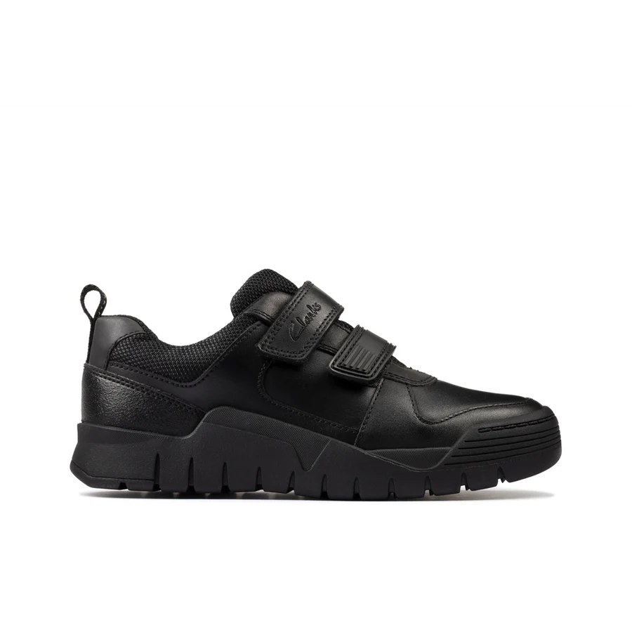 CLARKS Scooter Speed in black leather size 12F (30)