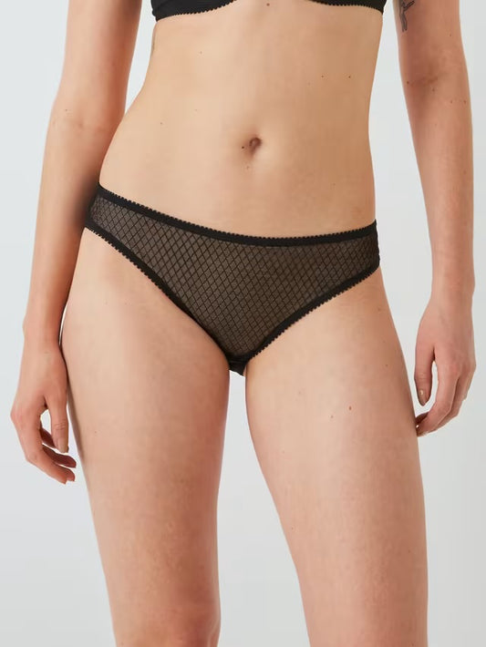 ‘Marley’ geo bikini briefs in black size 14
