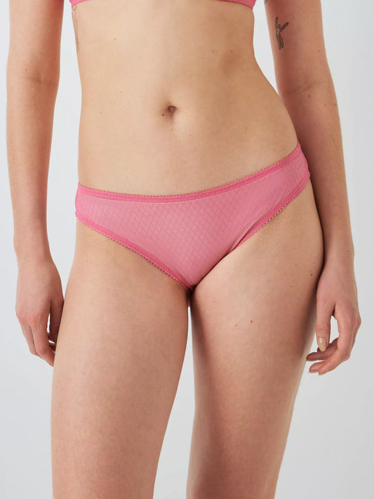 ‘Marley’ geo bikini briefs in rose