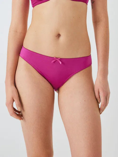 ‘Felicity’ lace back bikini briefs in Fuschia size 16