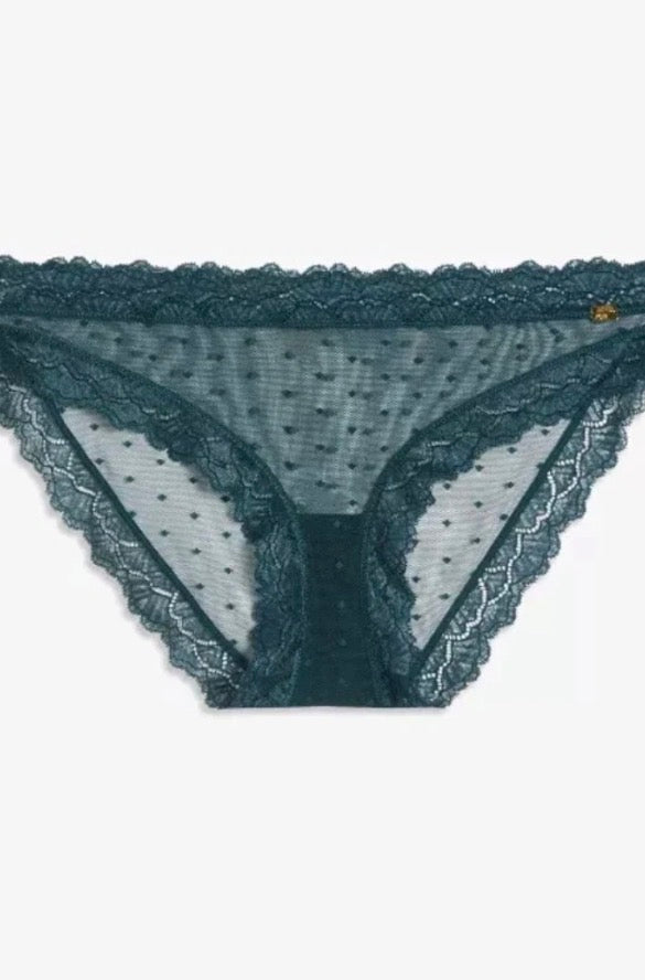 ‘Teagan’ bikini briefs in forest green size 18