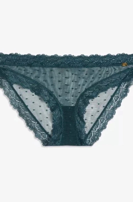 ‘Teagan’ bikini briefs in forest green size 18