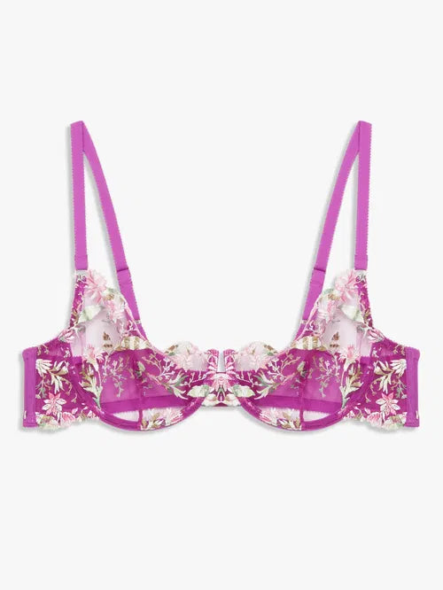 ‘Kiki’ ombre balcony bra in orchid size 36D