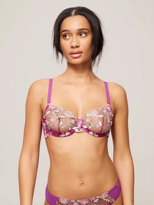 ‘Kiki’ ombre balcony bra in orchid size 36D