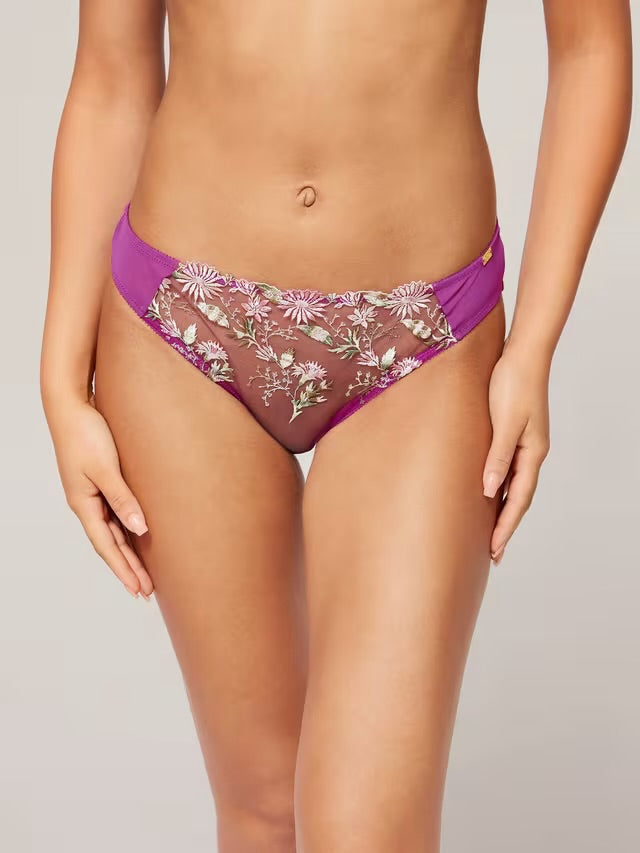 ‘Kiki’ ombre bikini briefs in orchid size 8
