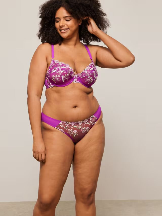 ‘Kiki’ ombre bikini briefs in orchid size 8